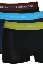 Lot de 3 boxers Calvin Klein taille basse - noir et bleu