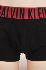 Calvin Klein Cotton stretch boxer - noir avec ceinture rouge