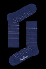 Chaussettes Happy Socks fines rayures bleu