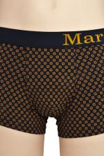 Marc O Polo boxer shortt bleu à boules jaune ocre